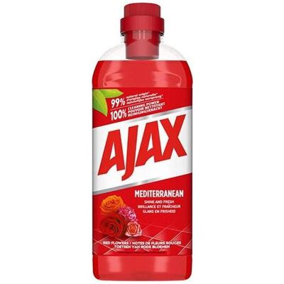 Ajax Mediterranean Red Flowers Universal Floor Cleaning Liquid 1l, Reinigungsmittel Ajax Mediterranean Red Flowers Universal Floor Cleaning Liquid 1l, Reinigungsmittel
