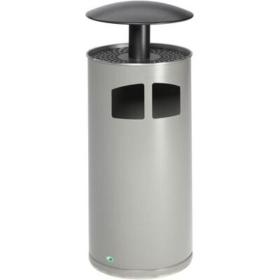 VAR Abfall/Ascher inklusive Inneneinsatz, Volumen 75 l, antik-silber, Abfalleimer, Silber VAR Abfall/Ascher inklusive Inneneinsatz, Volumen 75 l, antik-silber, Abfalleimer, Silber