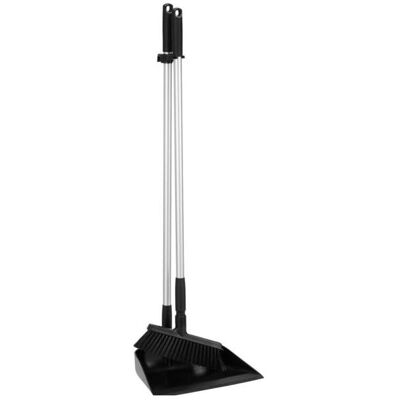 Vikan Fejebakkesaet,, sort, aluminium/polyester/PP, med langt skaft og kost, Reinigungsutensil, Schwarz Vikan Fejebakkesaet,, sort, aluminium/polyester/PP, med langt skaft og kost, Reinigungsutensil, Schwarz