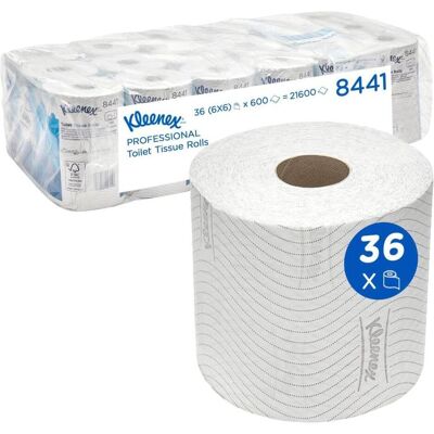 Kleenex, Toilettenpapier, Toilettenpapier 2-lagig Weiss (36 Stk.) Kleenex, Toilettenpapier, Toilettenpapier 2-lagig Weiss (36 Stk.)