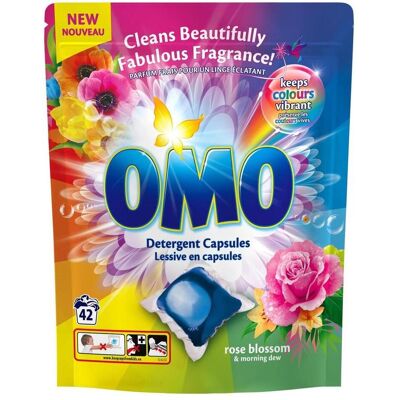 OMO Laundry Detergent Capsules White Orchid & Mint, Waschmittel + Textilpflege OMO Laundry Detergent Capsules White Orchid & Mint, Waschmittel + Textilpflege
