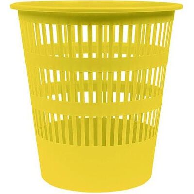 Donau Life abfalleimer, durchbrochen, 12l, pastell, gelb, Abfalleimer, Gelb Donau Life abfalleimer, durchbrochen, 12l, pastell, gelb, Abfalleimer, Gelb