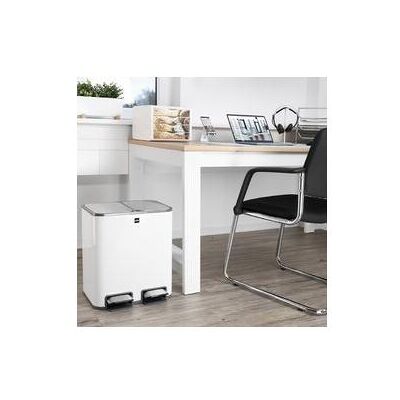 Helit the classy Mülleimer 2x 12 l weiss, Abfalleimer, Weiss Helit the classy Mülleimer 2x 12 l weiss, Abfalleimer, Weiss