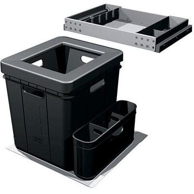 Franke Kehrichtsystem -Sorter Serie 350 für BLUM / GRASS / HETTICH, Abfalleimer, Schwarz Franke Kehrichtsystem -Sorter Serie 350 für BLUM / GRASS / HETTICH, Abfalleimer, Schwarz