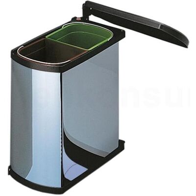 Hailo Abfallsammler 3416101, Abfalleimer, Silber, Schwarz Hailo Abfallsammler 3416101, Abfalleimer, Silber, Schwarz