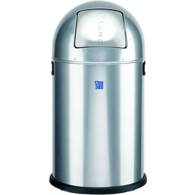 Alco 20L Silber Mülleimer mit Schwingdeckel Alco 20L Silber Mülleimer mit Schwingdeckel