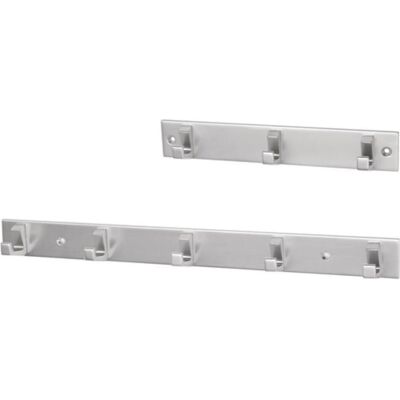 Hermeta, Kleiderhaken + Wandgarderobe, Handtuchhakenleiste 3 Haken Höhe 35 mm Länge 210 mm Aluminium silberfarbig eloxiert Ausladung 33,... Hermeta, Kleiderhaken + Wandgarderobe, Handtuchhakenleiste 3 Haken Höhe 35 mm Länge 210 mm Aluminium silberfarbig eloxiert Ausladung 33,...