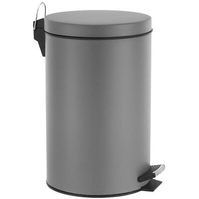 Perel Pedal bin - 14 l - Metal gris, Abfalleimer, Grau Perel Pedal bin - 14 l - Metal gris, Abfalleimer, Grau
