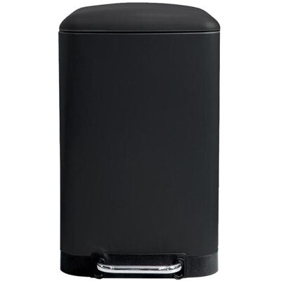 Perel Urban bin - 30 l - Rectangular - Matt black, Abfalleimer, Schwarz, Grau Perel Urban bin - 30 l - Rectangular - Matt black, Abfalleimer, Schwarz, Grau
