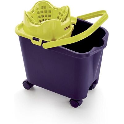 Rayen 14L Moppbucket - Automatischer Abfluss, Räder, Gelb Rayen 14L Moppbucket - Automatischer Abfluss, Räder, Gelb