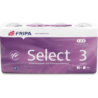 Fripa Toilettenpapier Select - 3 Lagen Extra Weiß - Packung à 3 Zitronen-Grün Fripa Toilettenpapier Select - 3 Lagen Extra Weiß - Packung à 3 Zitronen-Grün