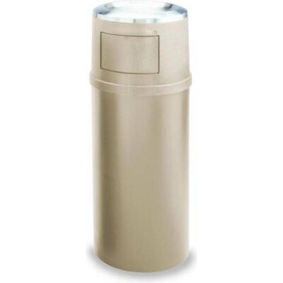 Rubbermaid Abfallbehälter, feuerhemmend, mit Aschereinsatz, Abfalleimer, Beige Rubbermaid Abfallbehälter, feuerhemmend, mit Aschereinsatz, Abfalleimer, Beige
