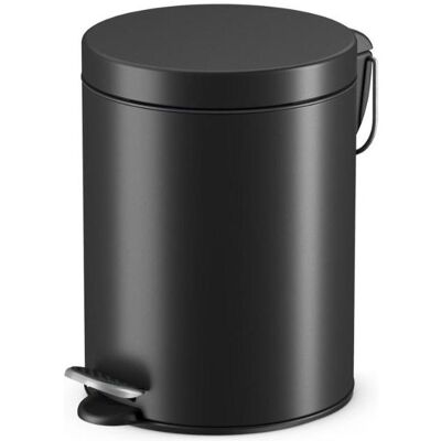 Hailo Tretmülleimer rund Selekta 5 l schwarz, Abfalleimer, Schwarz Hailo Tretmülleimer rund Selekta 5 l schwarz, Abfalleimer, Schwarz
