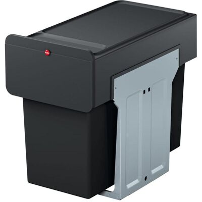 Hailo EcoLine Design Trio L Einbausystem, Abfalleimer, Schwarz Hailo EcoLine Design Trio L Einbausystem, Abfalleimer, Schwarz