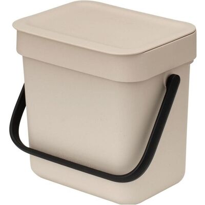 Brabantia Abfallbehälter Sort&Go 3 l, Abfalleimer, Beige Brabantia Abfallbehälter Sort&Go 3 l, Abfalleimer, Beige