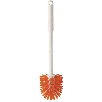 Haug, Toilettenbürste, ANTI BAC WOLFBÜRSTE MIT GRIFF ø90MM, PBT ORANGE,ø0,50MM HART Haug, Toilettenbürste, ANTI BAC WOLFBÜRSTE MIT GRIFF ø90MM, PBT ORANGE,ø0,50MM HART