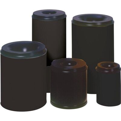 VAR Papierkorb 30 l schwarz selbstlöschend, Abfalleimer, Schwarz VAR Papierkorb 30 l schwarz selbstlöschend, Abfalleimer, Schwarz