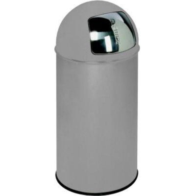 VAR Abfallsammler 50 l silber 740x380 mm, Abfalleimer, Silber VAR Abfallsammler 50 l silber 740x380 mm, Abfalleimer, Silber