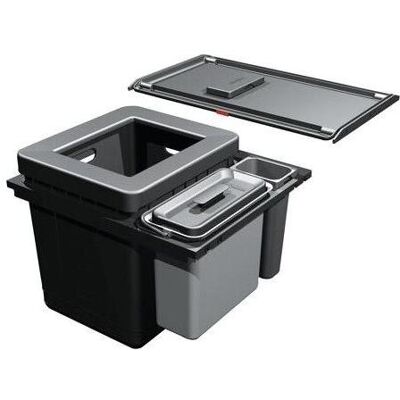 Franke Kehrichtsystem -Sorter Serie 350 H Composta 60 für BLUM Tandembo, Abfalleimer, Schwarz, Grau Franke Kehrichtsystem -Sorter Serie 350 H Composta 60 für BLUM Tandembo, Abfalleimer, Schwarz, Grau
