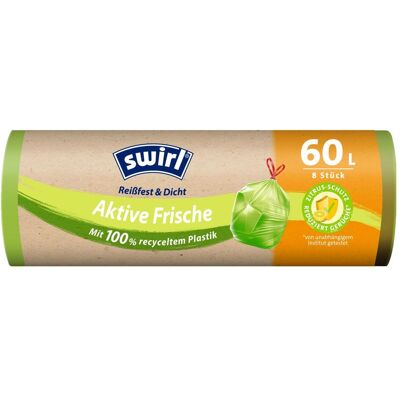 Swirl Frischeaktive Müllbeutel 60L - 8 Stück Swirl Frischeaktive Müllbeutel 60L - 8 Stück