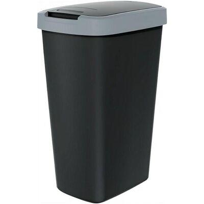 Keden NSAB45-429U Compact Q Mülleimer - 45L, Schwarz/Grau Keden NSAB45-429U Compact Q Mülleimer - 45L, Schwarz/Grau