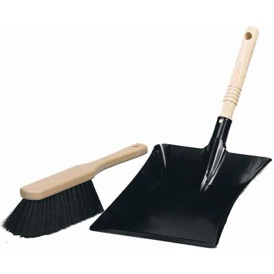 Turk Kehrschaufel-Set, Reinigungsutensil, Schwarz, Braun Turk Kehrschaufel-Set, Reinigungsutensil, Schwarz, Braun
