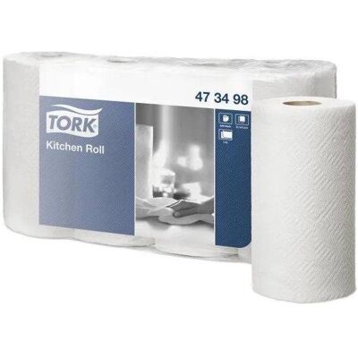 Tork Küchenrolle Plus 2-lagig 20,4 m Weiss,5 pk x 4 Rl/krt, Haushaltspapier, Weiss Tork Küchenrolle Plus 2-lagig 20,4 m Weiss,5 pk x 4 Rl/krt, Haushaltspapier, Weiss