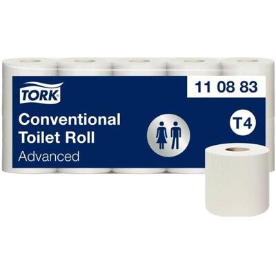 TORK Toilettenpapier - 3-lagig - Packung mit 10 Rollen TORK Toilettenpapier - 3-lagig - Packung mit 10 Rollen