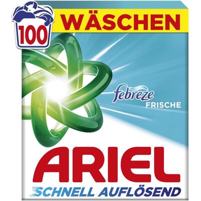 Ariel Pulver Febreze 5.03KG Vollwaschmittel 100 WL, Waschmittel + Textilpflege Ariel Pulver Febreze 5.03KG Vollwaschmittel 100 WL, Waschmittel + Textilpflege