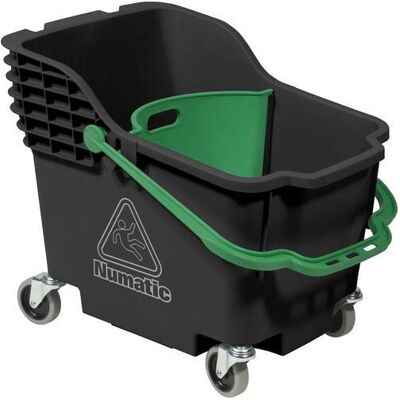 Numatic Roll-Eimer HB 1812B 18 + 12 L Schwarz, Grün, Reinigungsutensil, Mehrfarbig Numatic Roll-Eimer HB 1812B 18 + 12 L Schwarz, Grün, Reinigungsutensil, Mehrfarbig