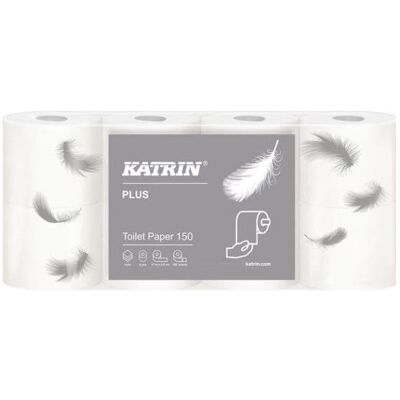 Katrin, Toilettenpapier, Papier toaletowy Plus 150 3-warstwowy 8szt. (8 Stk.) Katrin, Toilettenpapier, Papier toaletowy Plus 150 3-warstwowy 8szt. (8 Stk.)