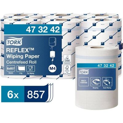 Tork Reflex Mehrzweck Papierwisc, Haushaltspapier, Weiss Tork Reflex Mehrzweck Papierwisc, Haushaltspapier, Weiss