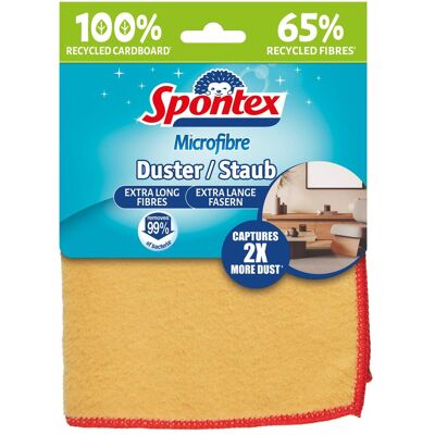 Spontex Microfibre Staub x1, Reinigungsutensil, Gelb, Orange Spontex Microfibre Staub x1, Reinigungsutensil, Gelb, Orange