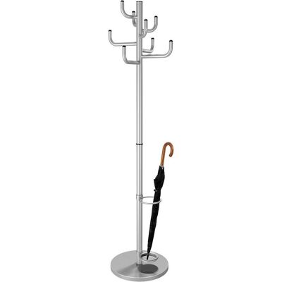 Kerkmann Kleiderständer Sierra - 8 Haken - Silber - 45x170cm Kerkmann Kleiderständer Sierra - 8 Haken - Silber - 45x170cm