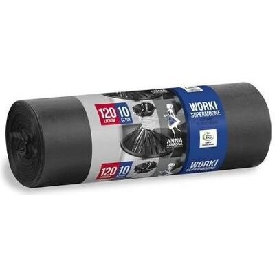 Anna Zaradna ST-AZ-001972 Rubbish Bags Tear-Resistant Super Strong 120L, Abfallsack, Transparent Anna Zaradna ST-AZ-001972 Rubbish Bags Tear-Resistant Super Strong 120L, Abfallsack, Transparent