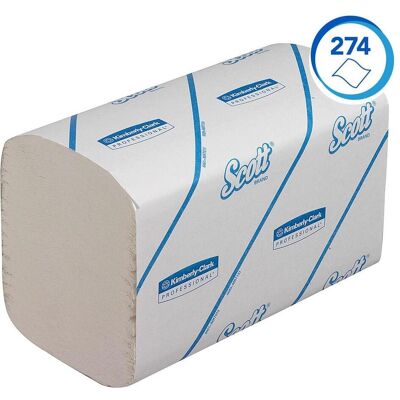 Sports Falthandtücher Scott Performance Control Recycled M-falz Weiss 1-lagig, Haushaltspapier, Weiss Sports Falthandtücher Scott Performance Control Recycled M-falz Weiss 1-lagig, Haushaltspapier, Weiss