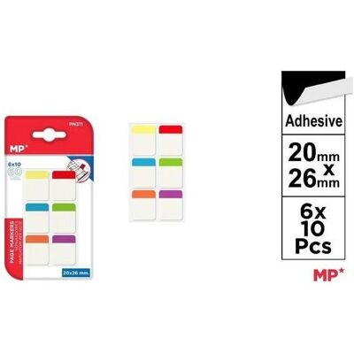 3M Schreibtisch Accessoire, Selbstklebende Registerlaschen, 3 Farben 3M Schreibtisch Accessoire, Selbstklebende Registerlaschen, 3 Farben