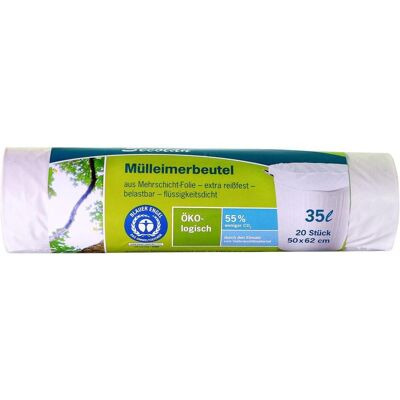 Secolan Müllbeutel 35,0 l weiss 25,0 µm, 20 St., Abfallsack, Weiss Secolan Müllbeutel 35,0 l weiss 25,0 µm, 20 St., Abfallsack, Weiss