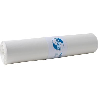 Neutralware Müllsack PREMIUM 70 x 110 cm (B x H) 37µm 120l weiss 25 St./Pack., Abfallsack, Weiss Neutralware Müllsack PREMIUM 70 x 110 cm (B x H) 37µm 120l weiss 25 St./Pack., Abfallsack, Weiss