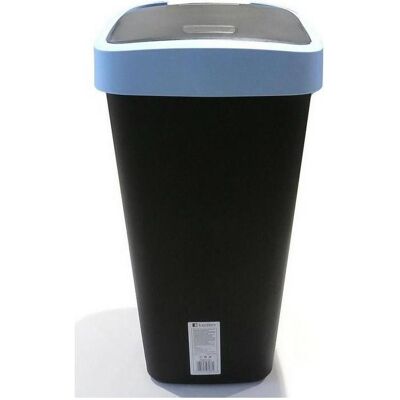 Prosperplast Mülleimer COMPACTA Q - hellblau 25l, Abfalleimer, Schwarz, Blau Prosperplast Mülleimer COMPACTA Q - hellblau 25l, Abfalleimer, Schwarz, Blau