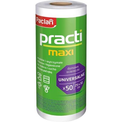 Paclan Practi Reinigungstücher auf Rolle 50 Stk., Haushaltspapier Paclan Practi Reinigungstücher auf Rolle 50 Stk., Haushaltspapier