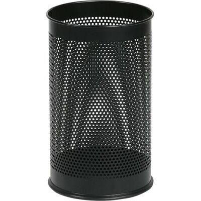 Alco Papierkorb Metall 15 Liter schwarz, Abfalleimer, Schwarz Alco Papierkorb Metall 15 Liter schwarz, Abfalleimer, Schwarz