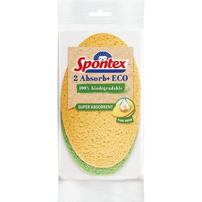 Spontex Sponges Spontexabsorb Eco 2pcs, Reinigungsutensil, Mehrfarbig, Orange, Grün Spontex Sponges Spontexabsorb Eco 2pcs, Reinigungsutensil, Mehrfarbig, Orange, Grün