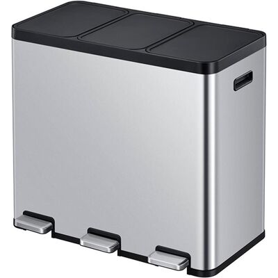 EKO Essential Prullenbak, Abfalleimer, Silber EKO Essential Prullenbak, Abfalleimer, Silber
