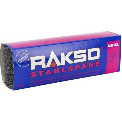 Rakso Stahlspäne mittel à 150g, Reinigungsutensil, Grau Rakso Stahlspäne mittel à 150g, Reinigungsutensil, Grau