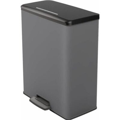 Curver Deco Bin Duo Prullenbak - 26L+26L - Afvalscheiding - Rechthoekig - lichtgrijs, Abfalleimer, Grau Curver Deco Bin Duo Prullenbak - 26L+26L - Afvalscheiding - Rechthoekig - lichtgrijs, Abfalleimer, Grau