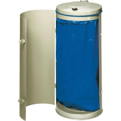 VAR Abfallsammler-Einfachtür 120 l grau H 900 mm, Abfalleimer, Grau VAR Abfallsammler-Einfachtür 120 l grau H 900 mm, Abfalleimer, Grau