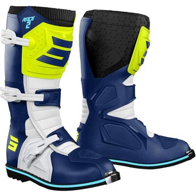 Shot racegear, Motorradschuhe, Stiefel Shot Race 2 Blau Neongelb Gr. 42 (Herren, 42) Shot racegear, Motorradschuhe, Stiefel Shot Race 2 Blau Neongelb Gr. 42 (Herren, 42)