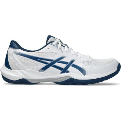 ASICS Performance, Herren, Hallenschuhe, GEL-ROCKET 12 (46), Weiss, Blau ASICS Performance, Herren, Hallenschuhe, GEL-ROCKET 12 (46), Weiss, Blau