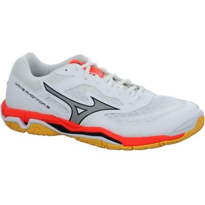 Mizuno, Unisex, Hallenschuhe, Wave Phantom 3 (45), Rot, Gelb, Weiss Mizuno, Unisex, Hallenschuhe, Wave Phantom 3 (45), Rot, Gelb, Weiss